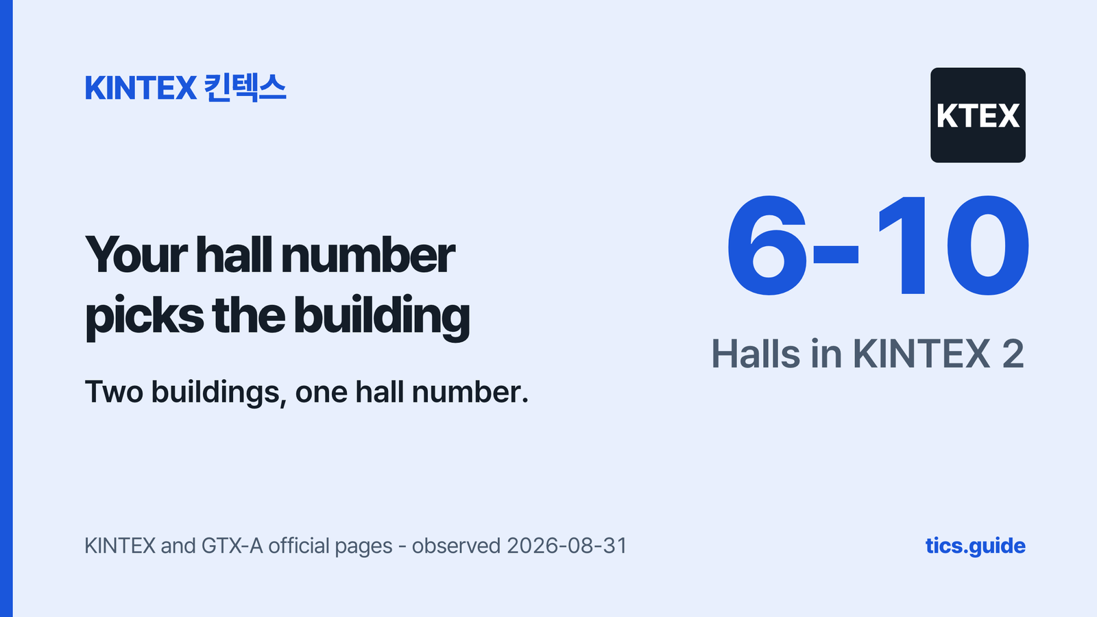 KINTEX Concert: Which Building, Which Hall, Which Exit